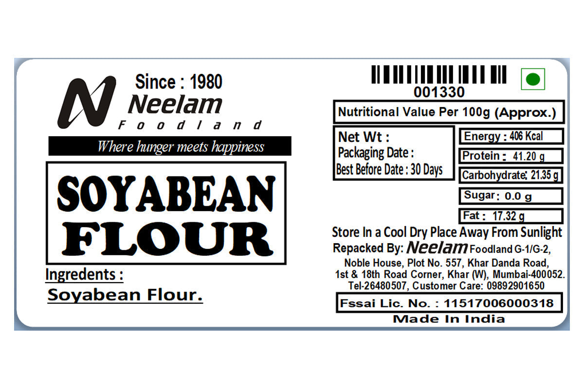 Soya Flour/Soyabean Atta 500 Gm