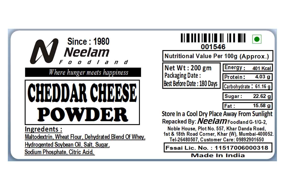 Cheddar Cheese Powder 100 Gm