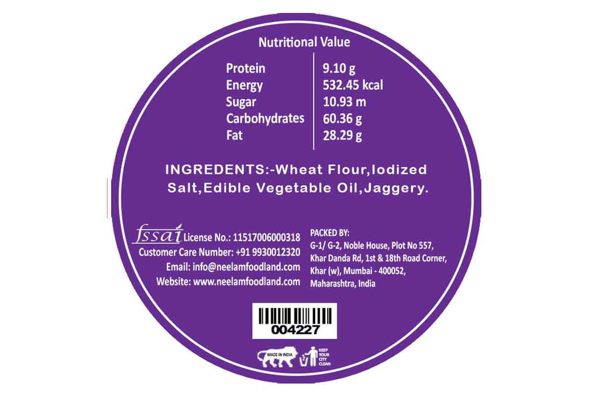 Roasted Jaggery Bhakri 200 Gm