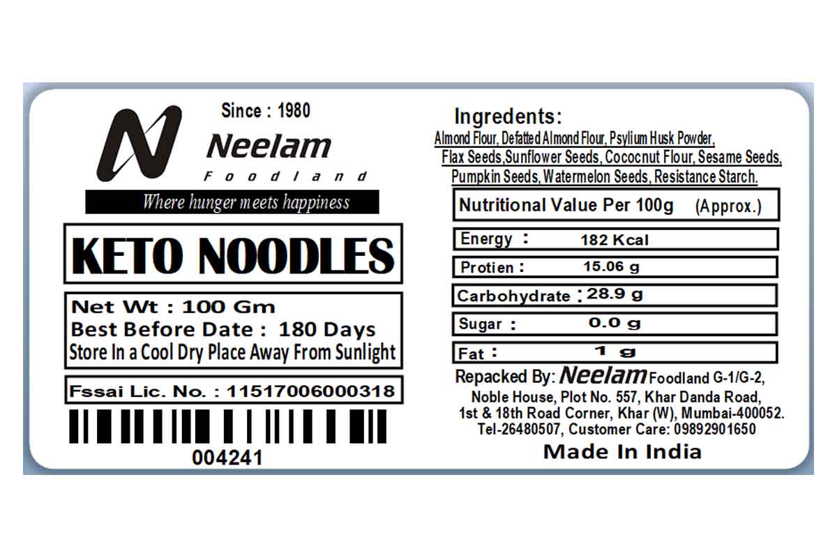Keto Noodles 100 Gm