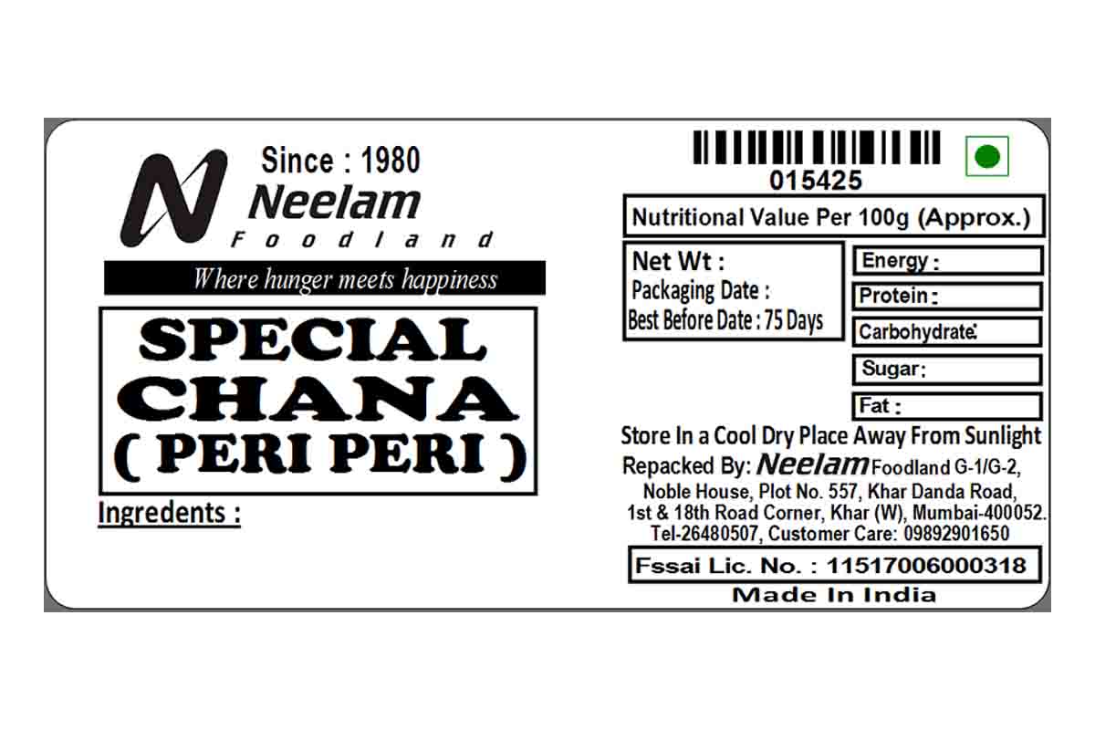 Chana Peri Peri 200 Gm