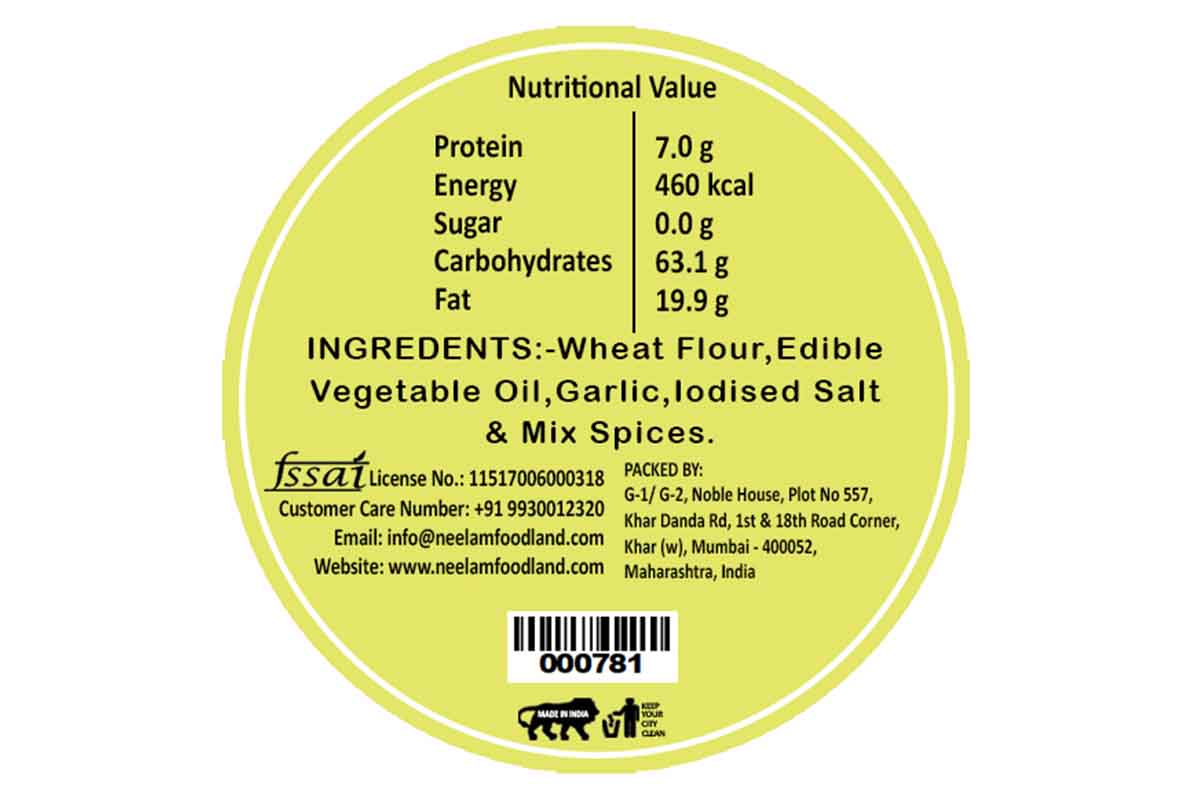 Garlic Bhakri 200 Gm