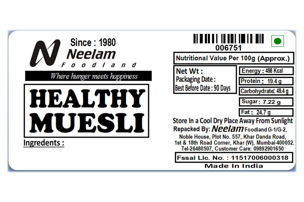 Healthy Muesli 500 Gm
