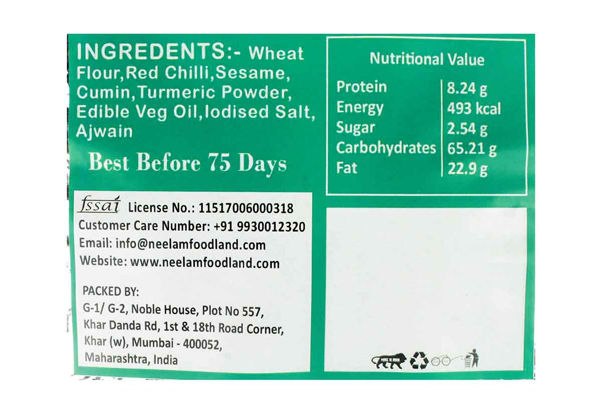 Roasted Tawadi Manglori Khakhra 200 Gm