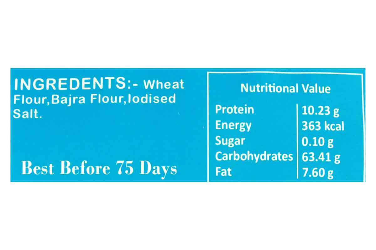 Wheat Bajra Khakhra 250 Gm