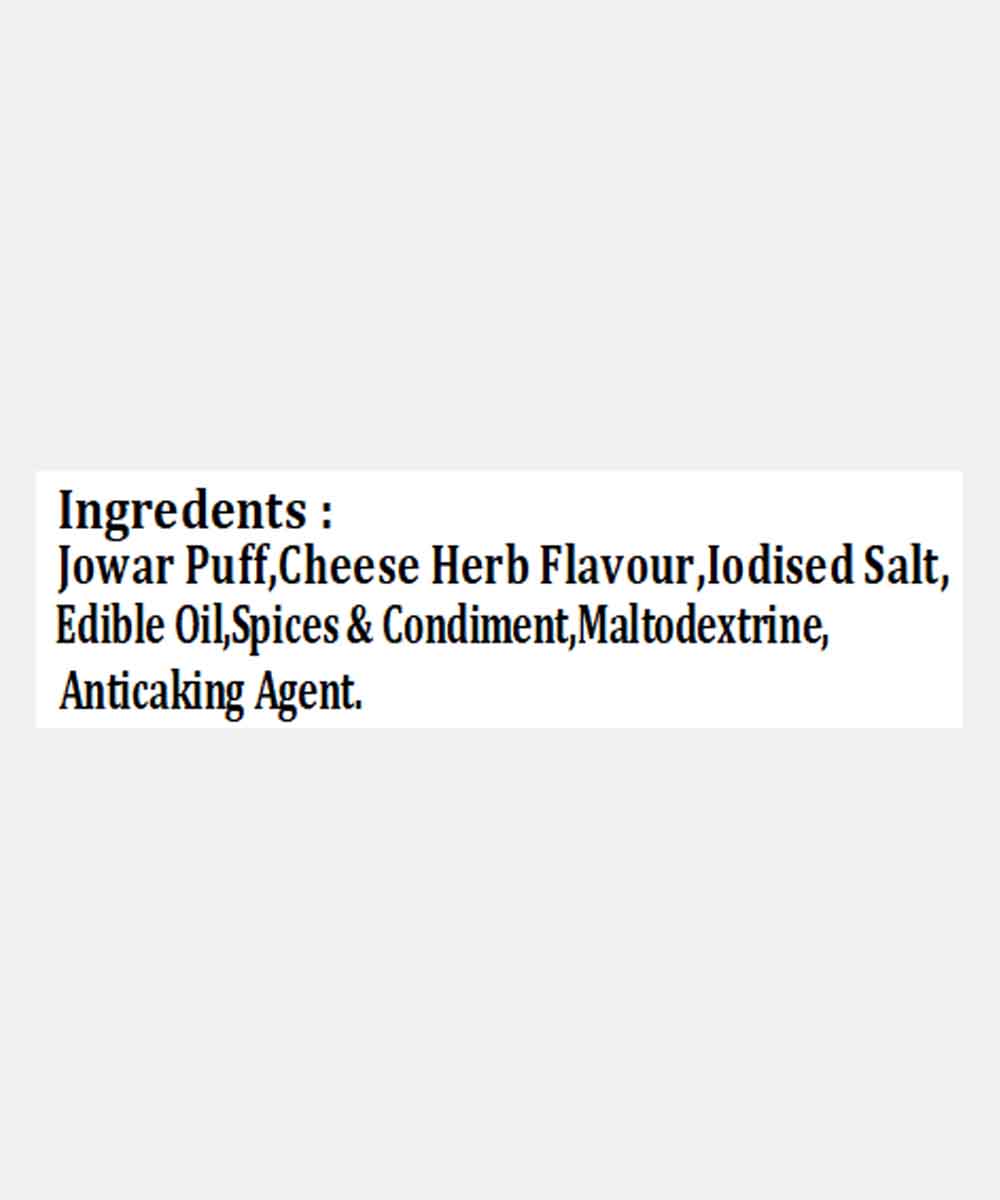 Roasted Jowar Puff Cheese & Herbs 200 Gm
