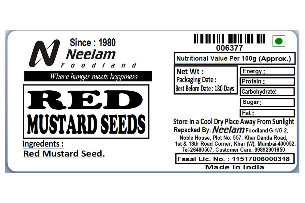 Red Mustard Lal Rai 100 Gm