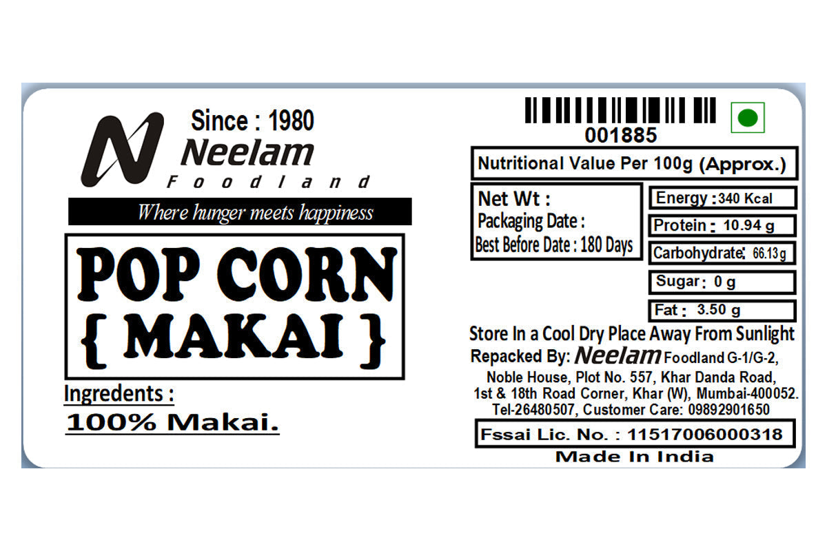 Pop Corn Makai 250 Gm