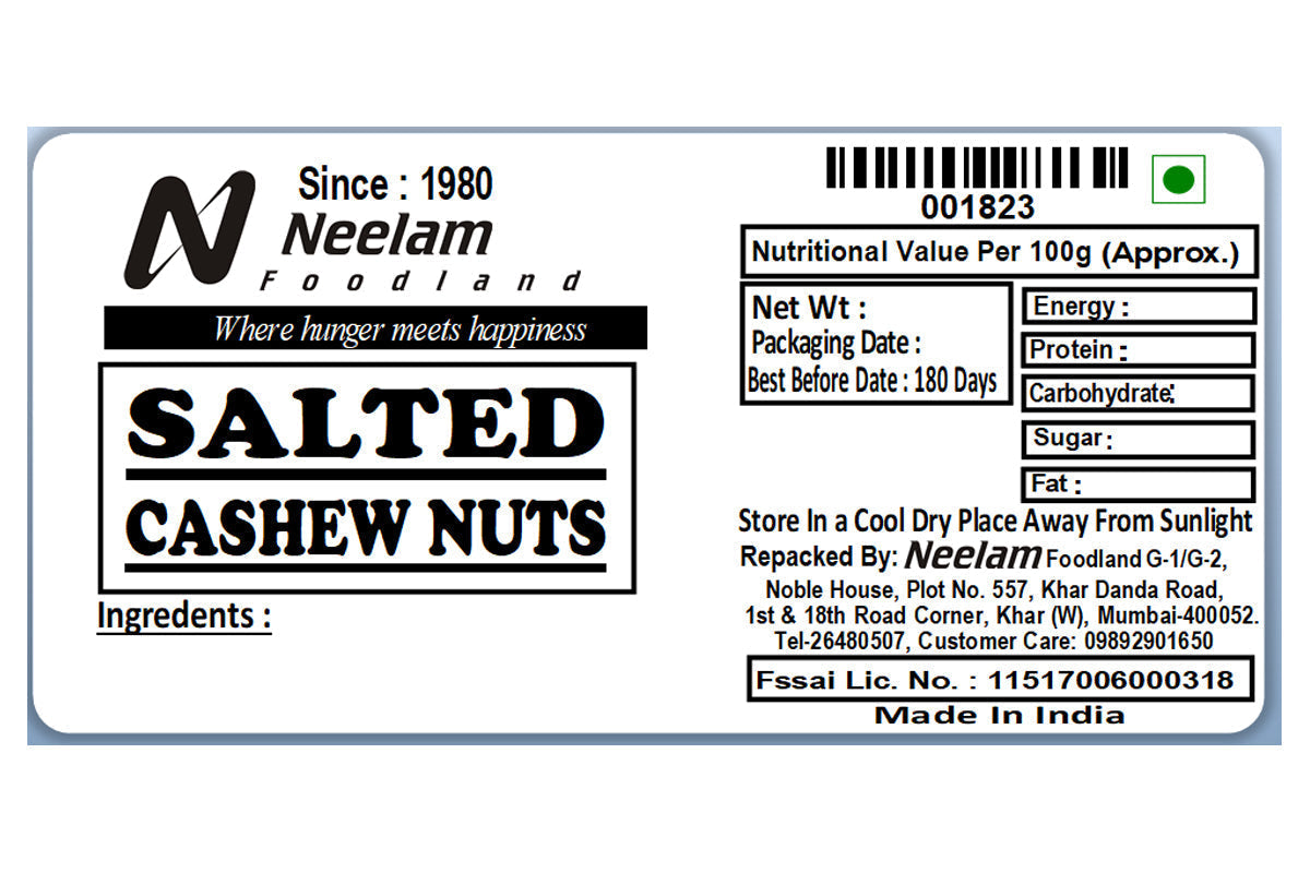 Salted Kaju Cashew 500 Gm