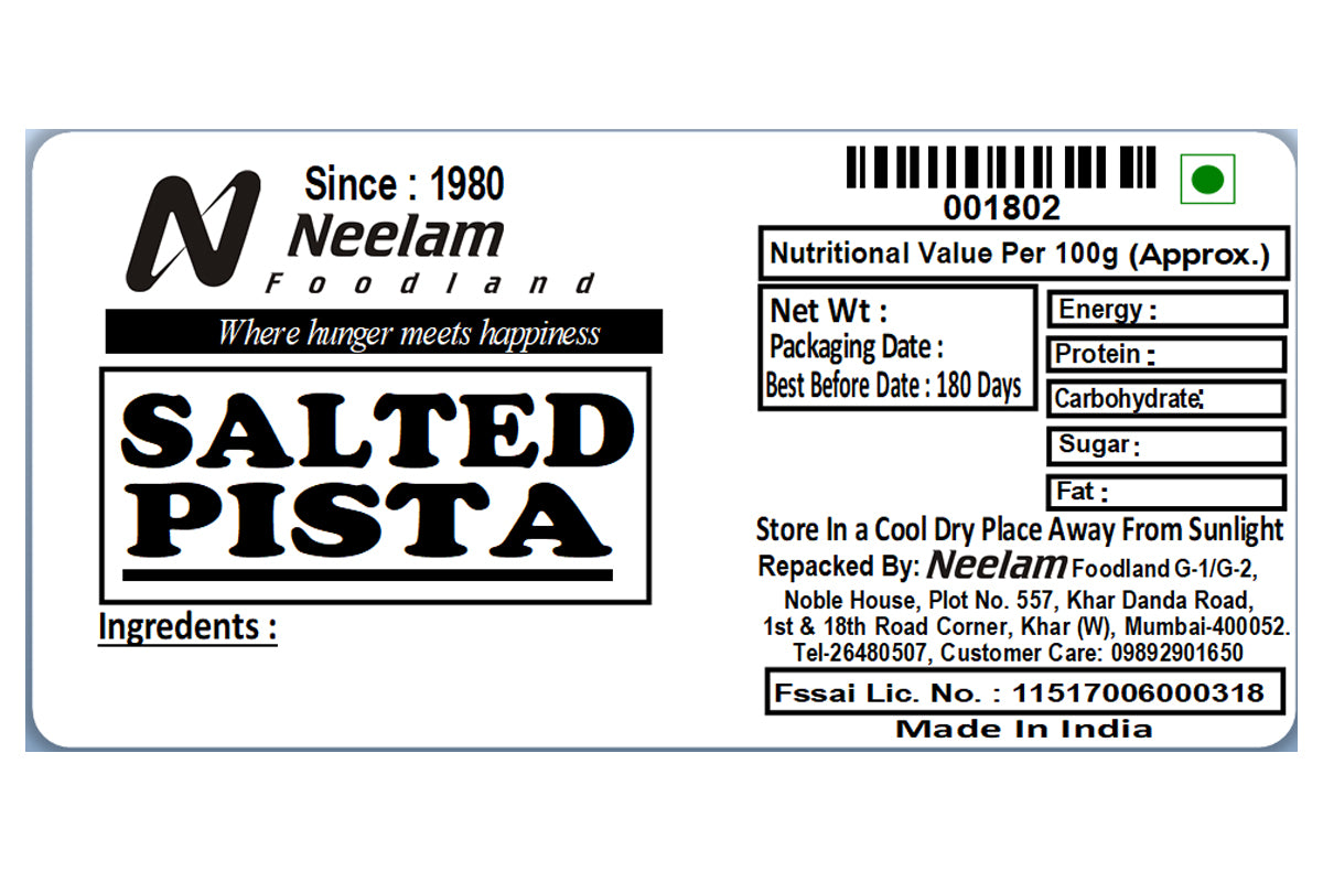 Pista Salted 250 Gm