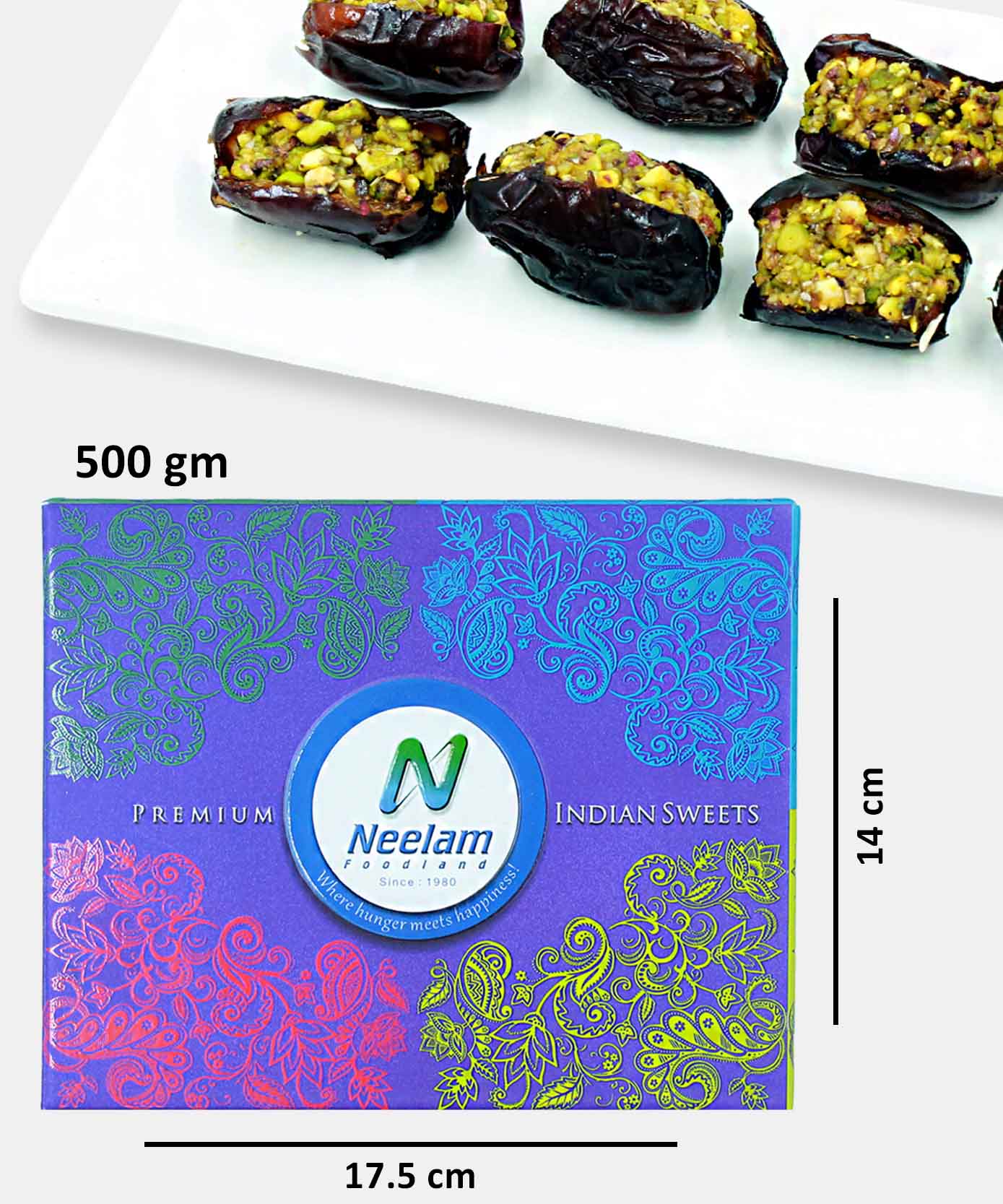 Pista Elaichi Dates Sweet 500 Gm