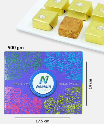 Besan Barfi  Sweets 500 Gm