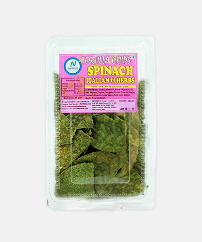 Tortillla Chips Spinach & Herbs 120 Gm