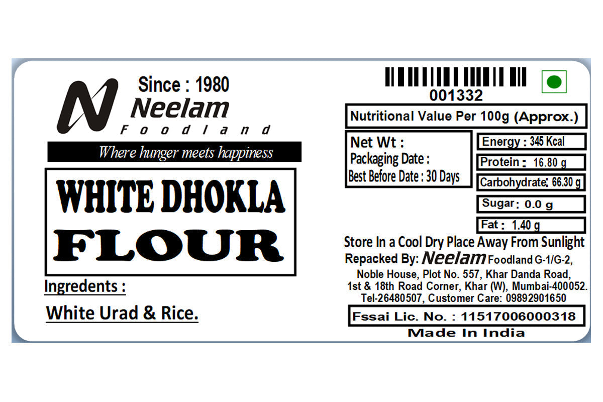 White Dhokla Flour 500 Gm
