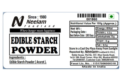 Edible Corn Starch Powder/Arrowroot Powder 250 Gm