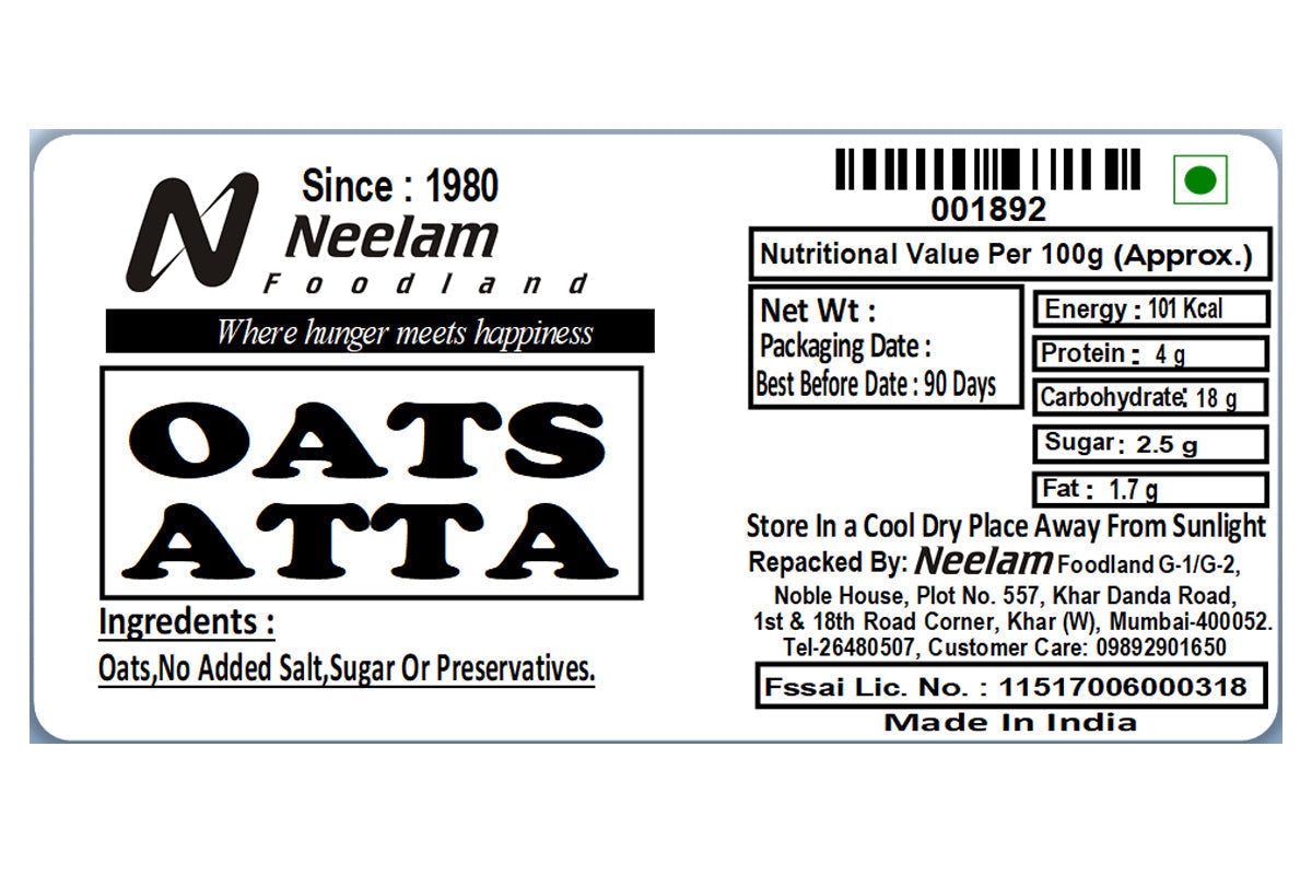 Oats Atta 250 Gm
