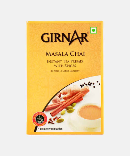 Girnar Instant Premix Tea Masala Chai 140 Gm 10 Sachets
