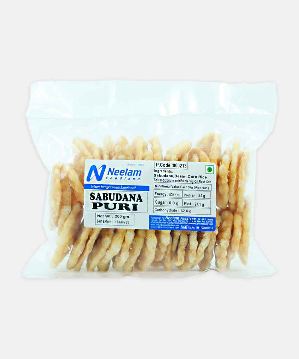 Sabudana Puri Plain 200 Gm