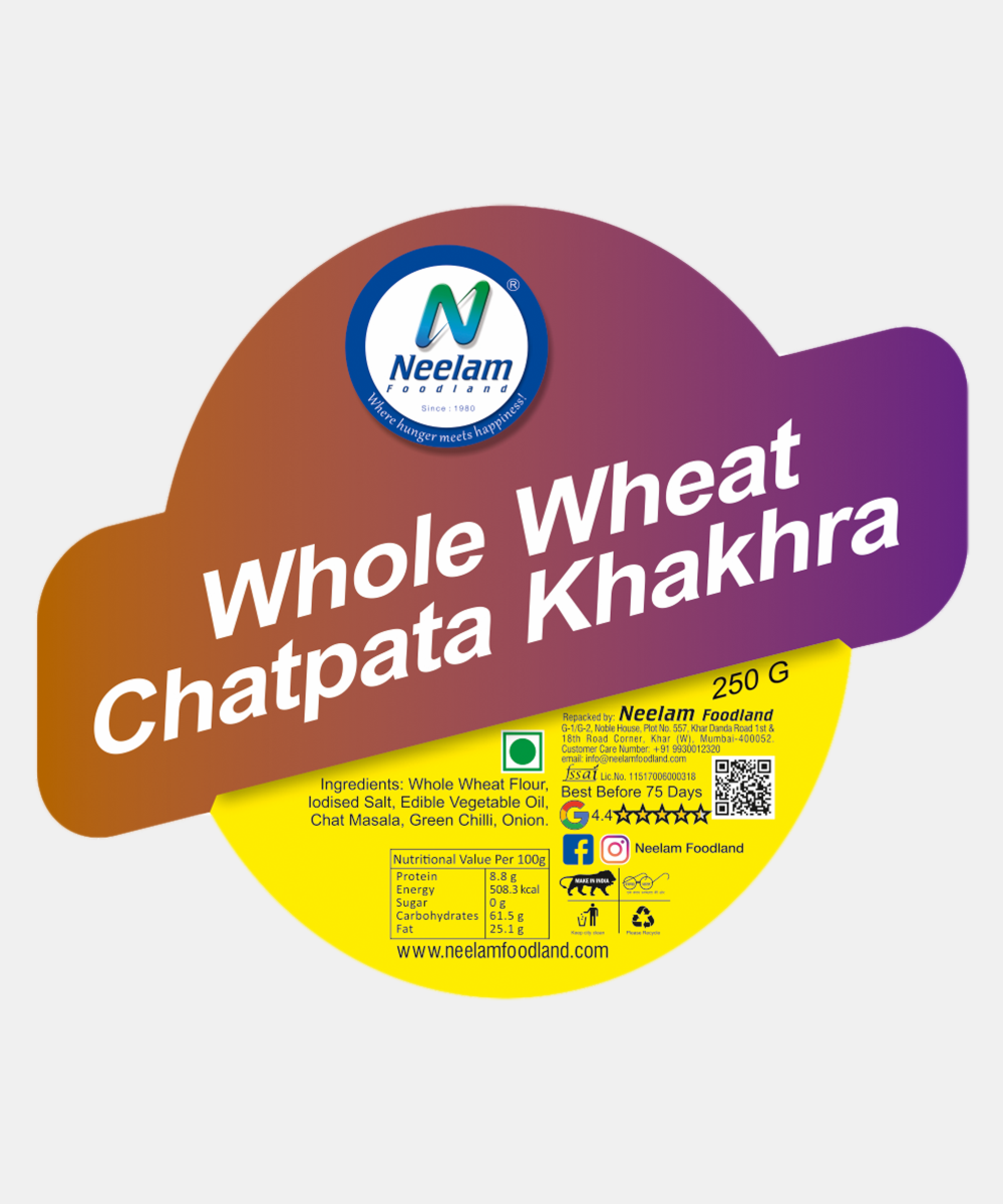 Whole Wheat Chatpata Khakhra 250 Gm