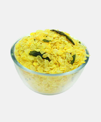 Less Oil Rice Flakes Yellow Chivda 200 Gm