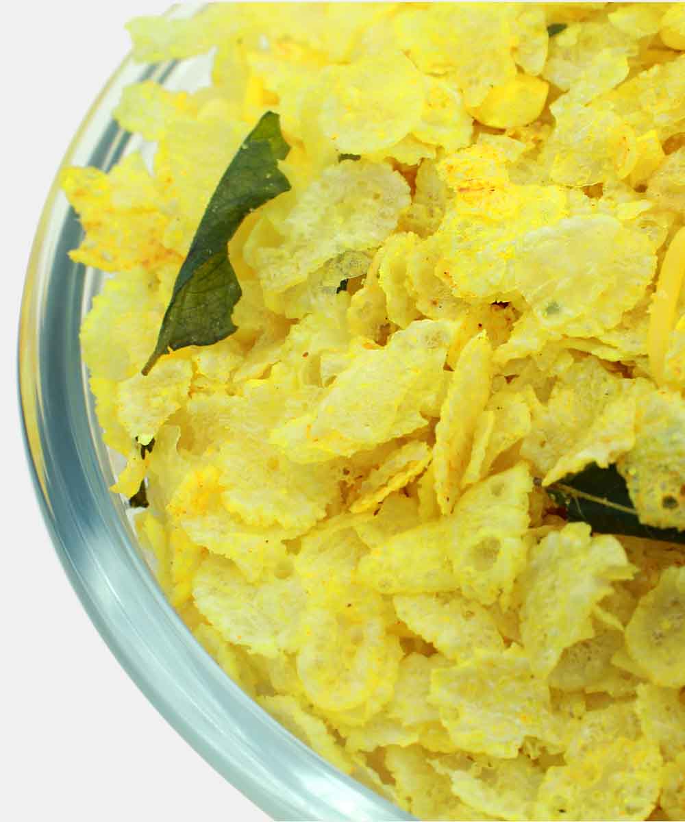 Less Oil Rice Flakes Yellow Chivda 200 Gm