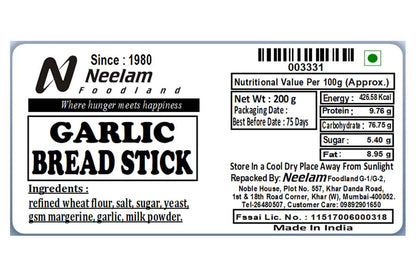 Garlic Bread Stick 200 Gm