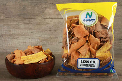 LESS OIL ASSORTED CHIPS 200 GM