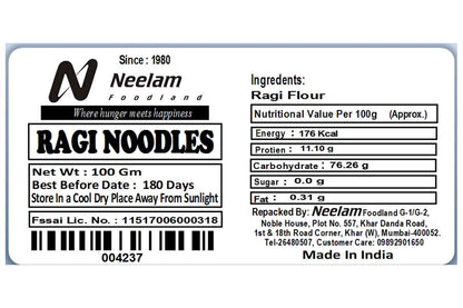 Ragi Noodles 100 Gm