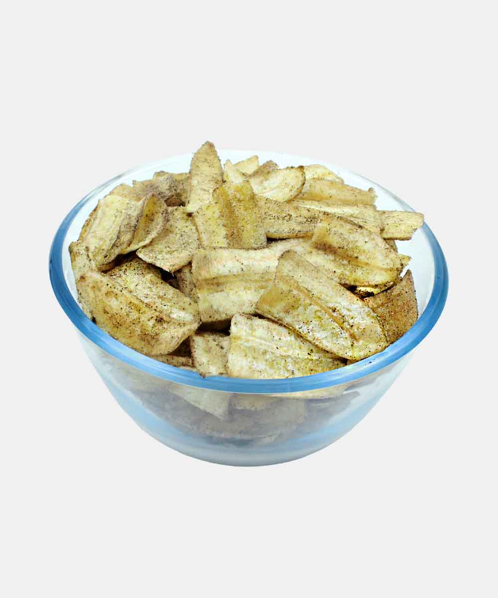 Salt Free Banana Chips Black Pepper 200 Gm