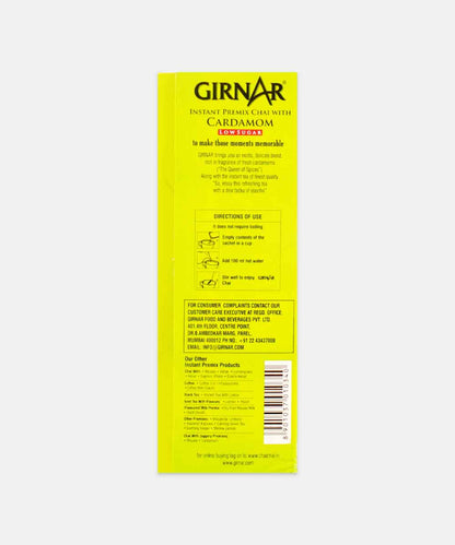 Girnar Premix Cardamom Chai Low Sugar 80 Gm 10 Sachets