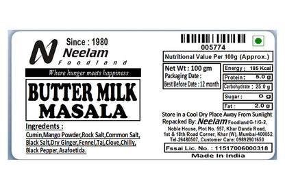 Butter Milk/Chaas Masala 100 Gm
