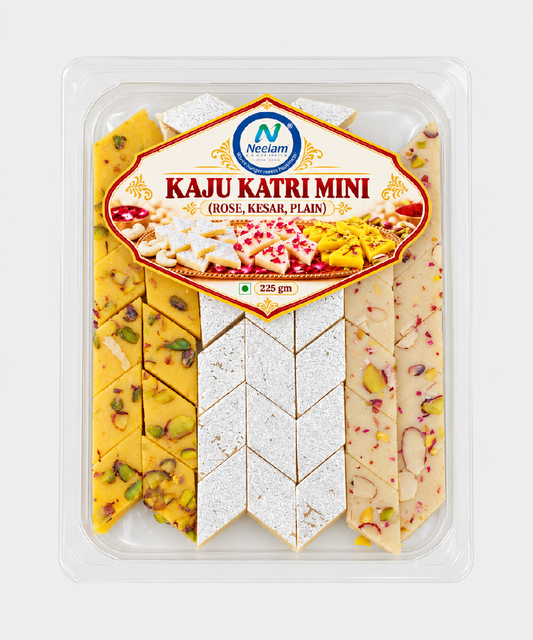 Kaju Katri Mini ( Rose, Kesar, Plain ) 225 Gm