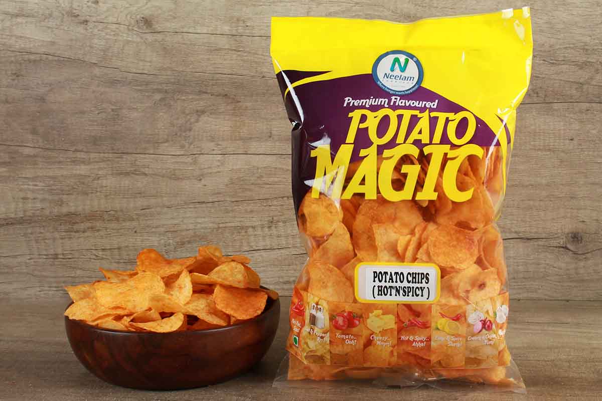 POTATO CHIPS HOT N SPICY 200 GM