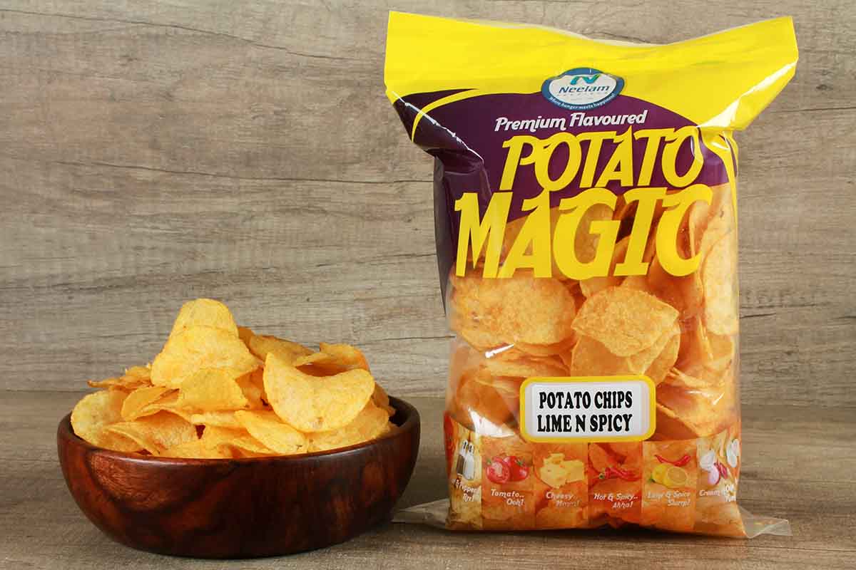 POTATO CHIPS LIME N SPICY 200 GM