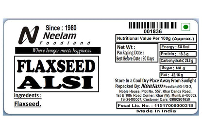 Flaxseed/Alsi/Javas Seeds 100 Gm