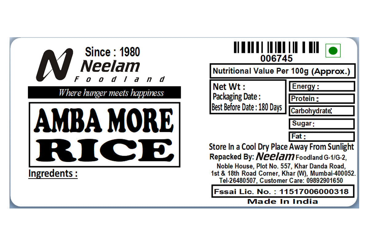 Ambemohar Rice/Tandul 1 Kg