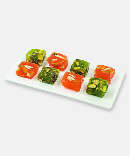 Orange / Green Badami Halwa Sweets 500 Gm