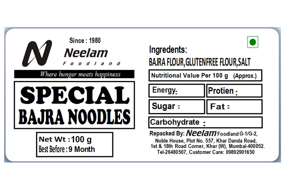 Bajra Noodles 100 Gm