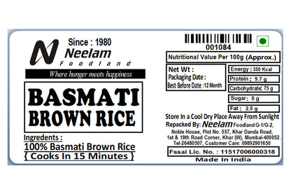 Basmati Brown Rice 500 Gm