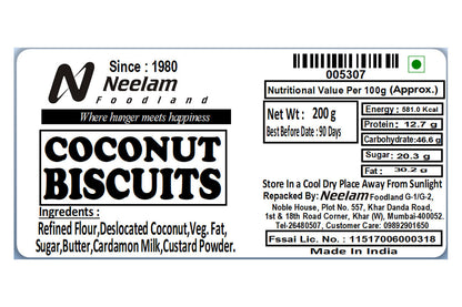 Coconut Biscuits 200 Gm
