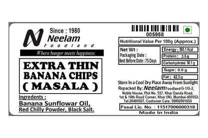 Extra Thin Banana Chips Masala 200 Gm
