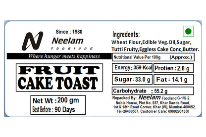 Fruit Cake Toast 200 Gm