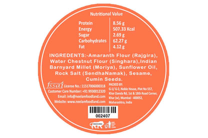 Gluten Free Farali Jeera Bhakri 200 Gm