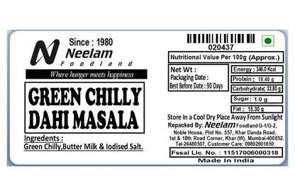 Green Chilly Dahi Masala 100 Gm