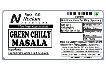 Masala Stuffed Dry Green Chilly 100 Gm