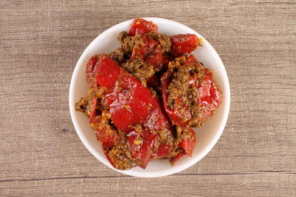 Red Stuffed Chilly Pickle 250 Gm