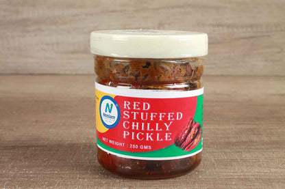 Red Stuffed Chilly Pickle 250 Gm