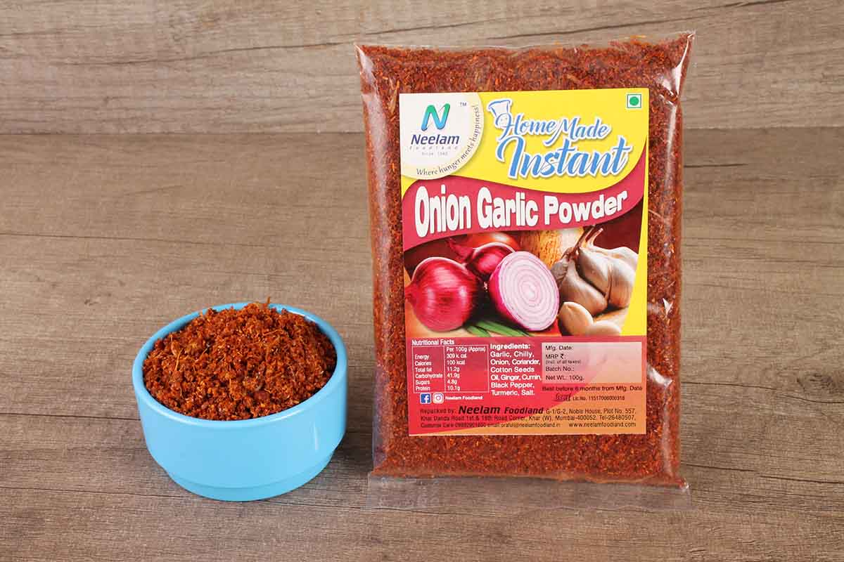 Onion Garlic Chutney Powder 100 Gm