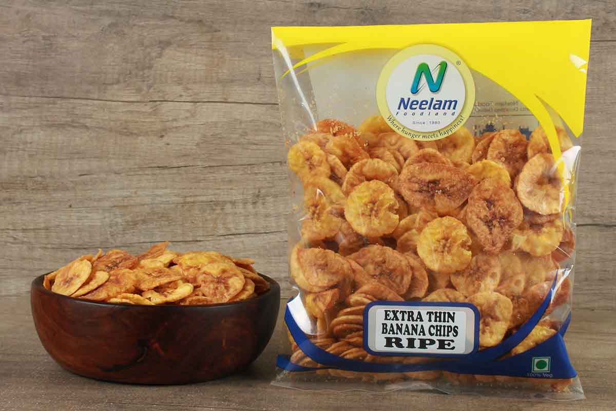 Extra Thin Banana Chips Ripe 200 Gm