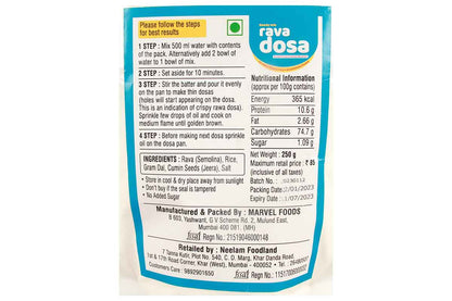 Neelam Instant Ready Mix Rava Dosa 250 Gm